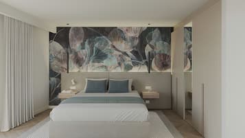 Select Comfort beds, soundproofing, iron/ironing board, travel cot