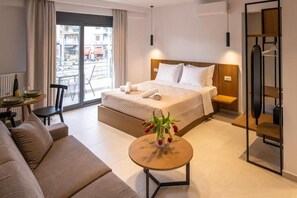 In-room safe, desk, laptop workspace, blackout drapes - Athens Genesis Luxury Suites (Athens)