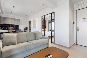 Superior Suite, Balcony, City View | Living area | TV - Athens Genesis Luxury Suites (Athens)