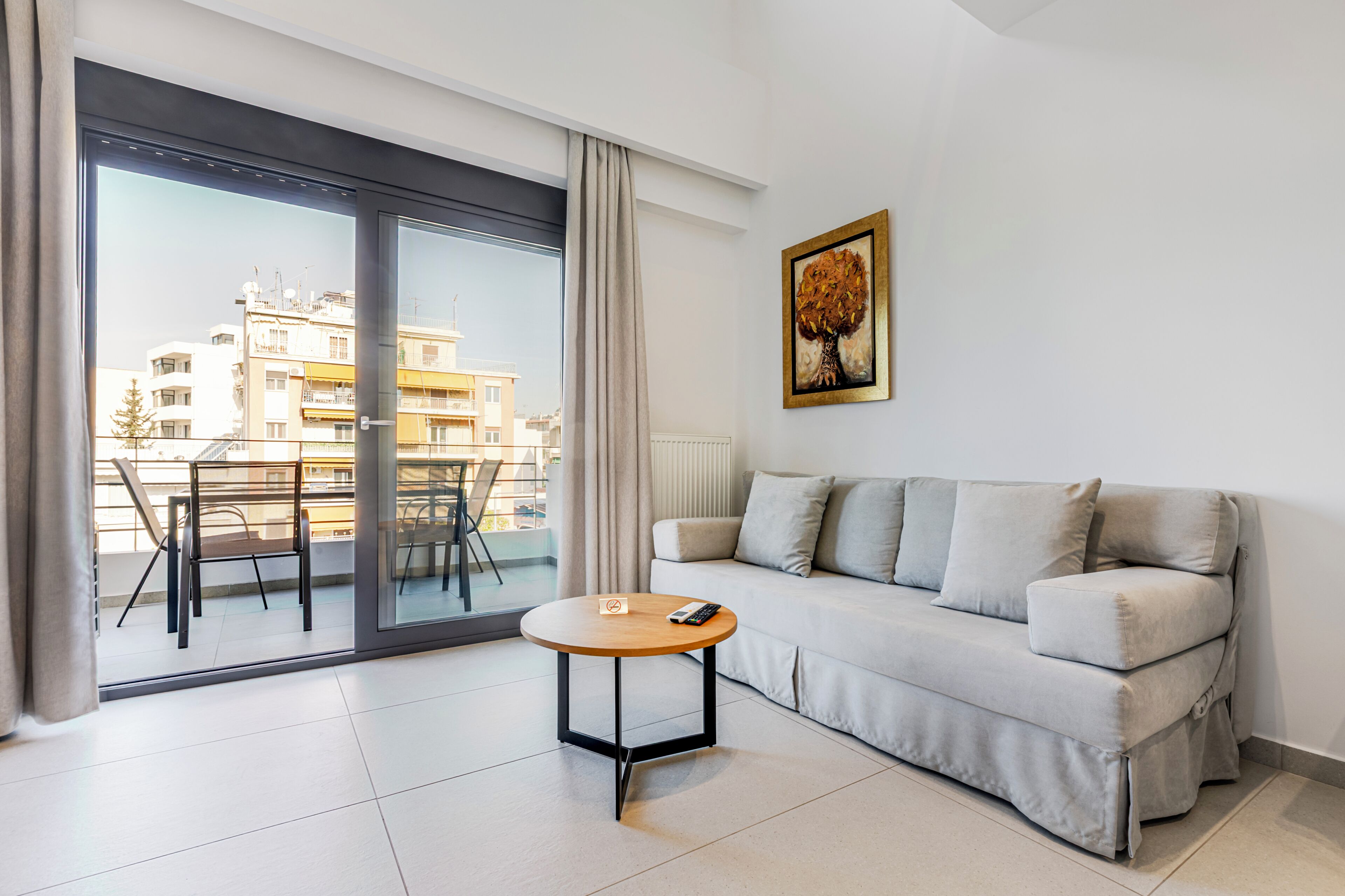 Appartement Duplex Classique, balcon, vue ville | Coin séjour
