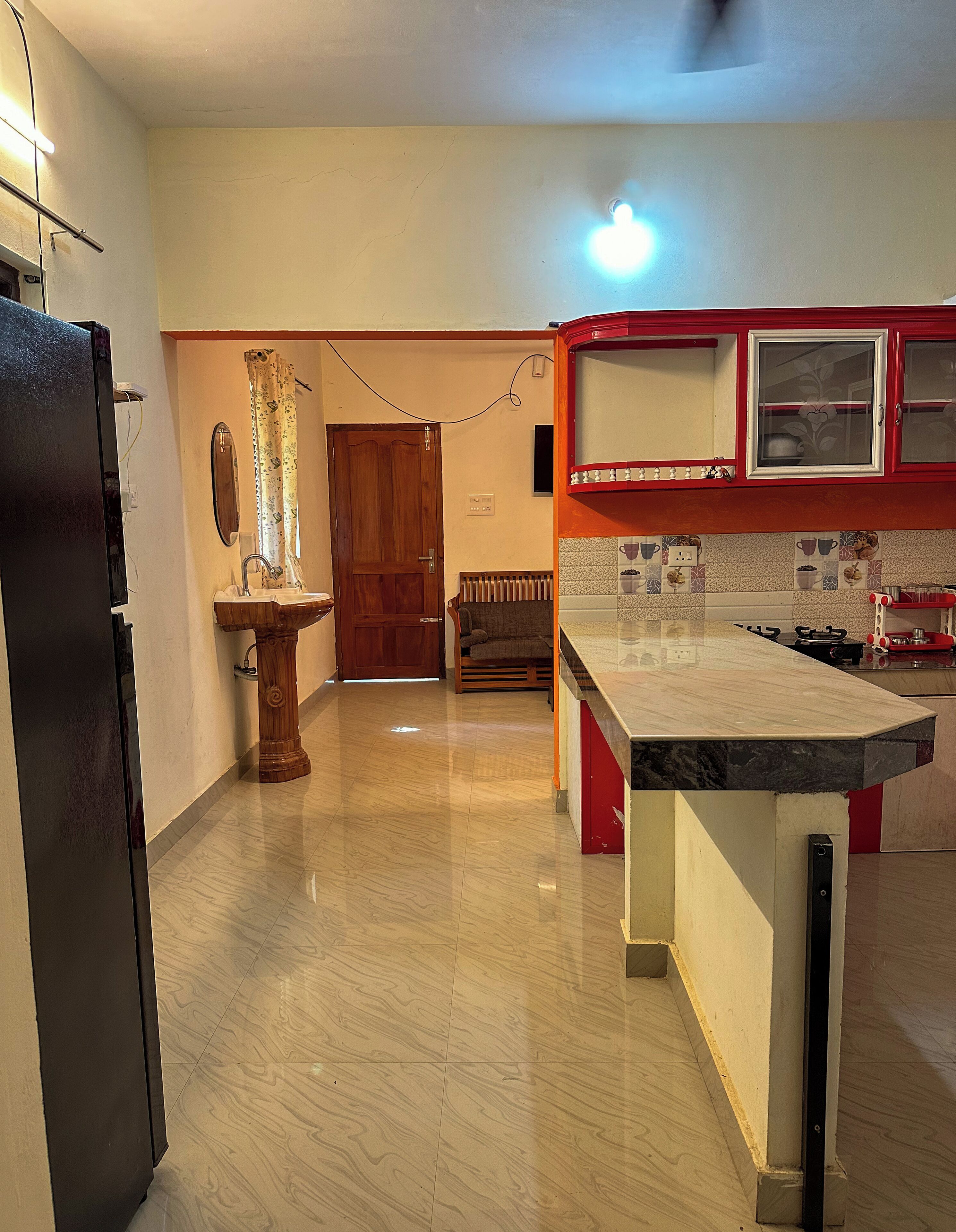 2 BHK Apartment AC with Kitchen | Living area