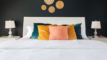 5 slaapkamers, een strijkplank/strijkijzer, wifi, beddengoed