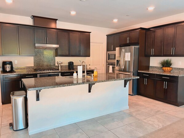 Microwave, oven, stovetop, dishwasher