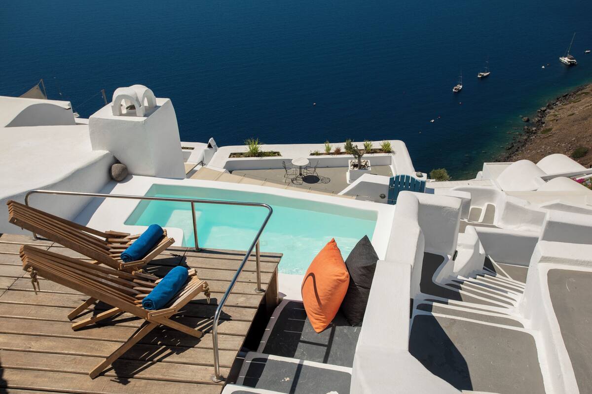 Deluxe-Apartment, Meerblick | Terrasse/Patio