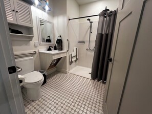 Hair dryer, towels
