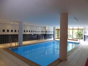 Indoor pool, a heated pool