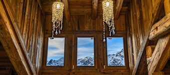 CHALET LE  PERCHOIR, ski in ski out, spa, sauna, fitness,