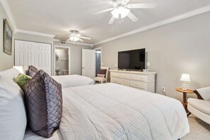 2 slaapkamers, een strijkplank/strijkijzer, gratis wifi, beddengoed