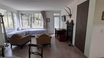 1 habitación, tabla de planchar con plancha, wifi y ropa de cama