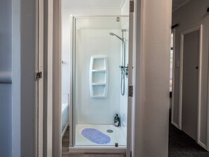 Shower, hair dryer