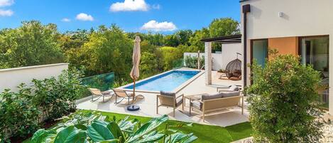 Una piscina riscaldata