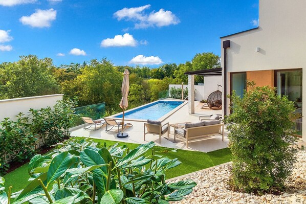 A heated pool