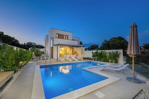 Una piscina riscaldata
