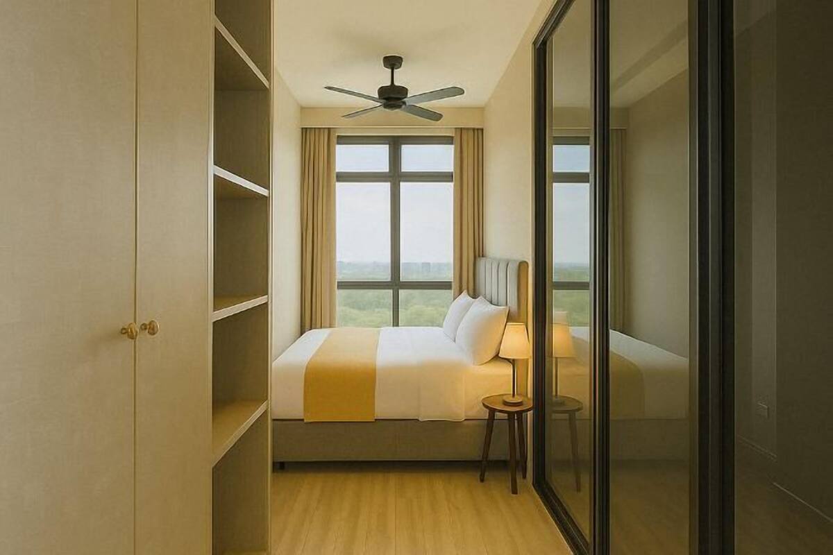2 habitaciones, tabla de planchar con plancha y wifi gratis