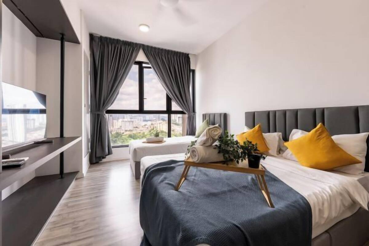 2 habitaciones, tabla de planchar con plancha y wifi gratis