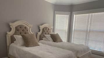 4 bedrooms, iron/ironing board, travel crib, WiFi