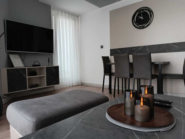 Living room - 19th Floor Condo in Cevahir With Pool & Fitness (Skopje)
