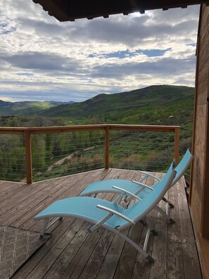 Terrace/patio - Best Views in Weber Canyon! 4 bdrm Rustic Paradise (Kamas)