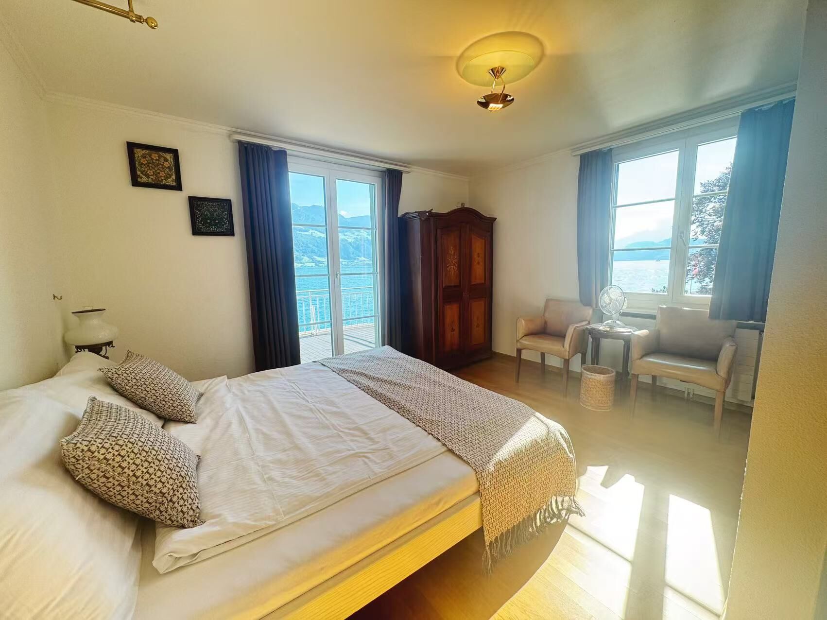 Familiesuite, 2 soverom, utsikt mot innsjø | Lydisolert, wi-fi (inkludert) og sengetøy