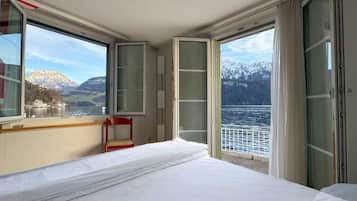 Chambre Double Standard, 1 lit double, vue lac | Vue sur le lac