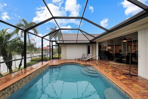 A heated pool