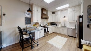 Microwave, oven, stovetop, dishwasher