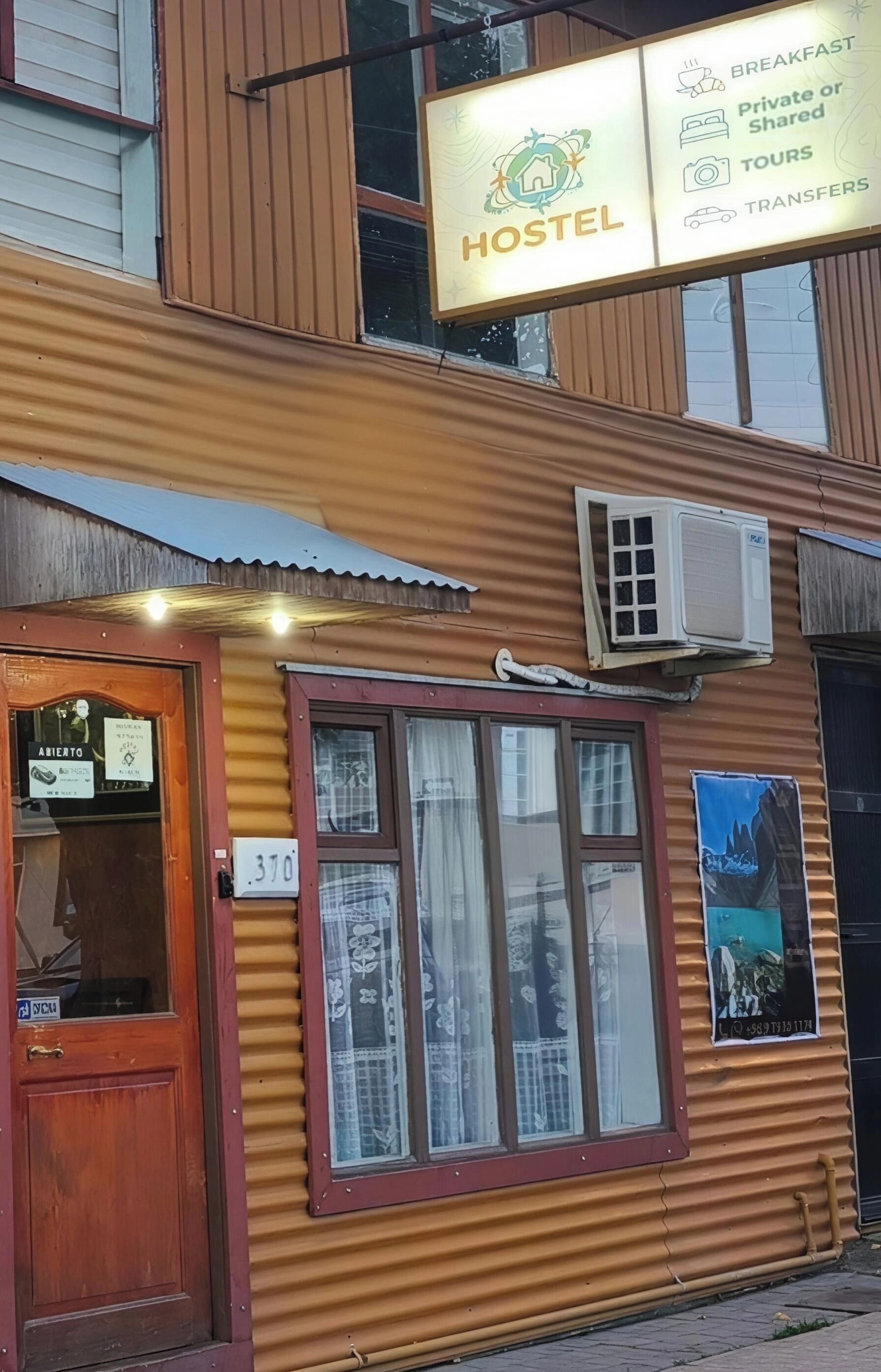 Voorkant van accommodatie