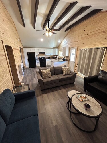 Closest rental to the trailhead.  Access the trails across the road from cabin.