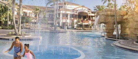 A heated pool