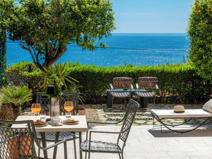 Deluxe Apartment, 1 Bedroom, Patio, Sea View | View from property