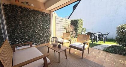 Lovely T2 - Terrasse & jardin - 50m des plages