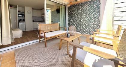 Lovely T2 - Terrasse & jardin - 50m des plages