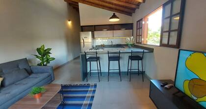 Mamanguá - Apto with pool, 50mt From the beach, kitchen, BBQ, ar con, WiFi, netflix, garage
