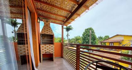 Cedro - Cosy Flat Near the Beach with kitchen, private BBQ, pool