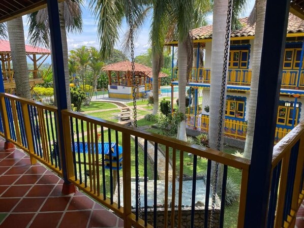 Terrace/patio - Farm Hotel Agroturistica La Casona Paisa in Montenegro, Quindio, Colombia (Montenegro)