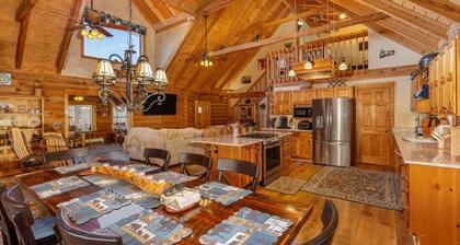 Oakland Bear Lair | 7BR Luxury Log Home | Pool & Hot Tub