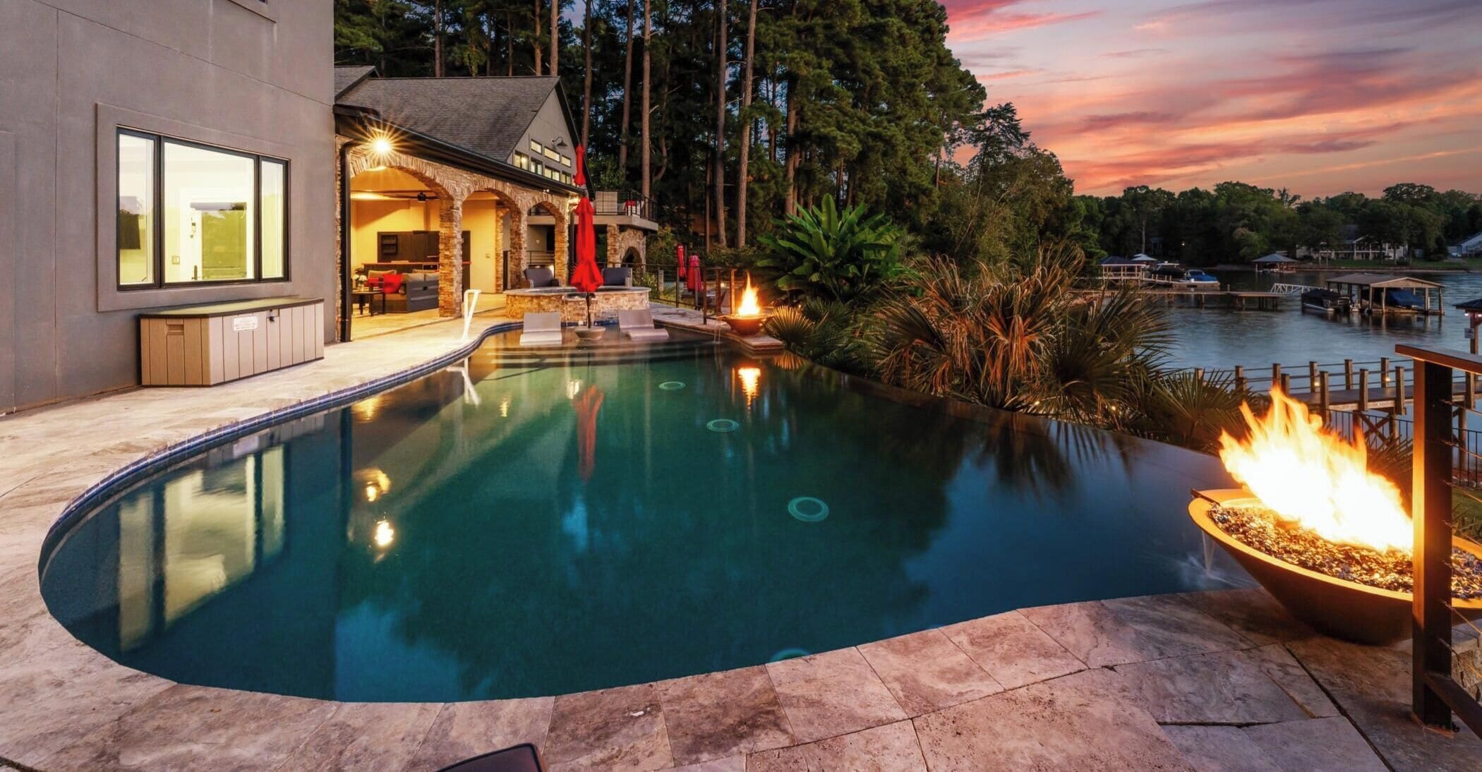 Et oppvarmet basseng