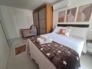 3 habitaciones, cuna de viaje, wifi gratis y ropa de cama 