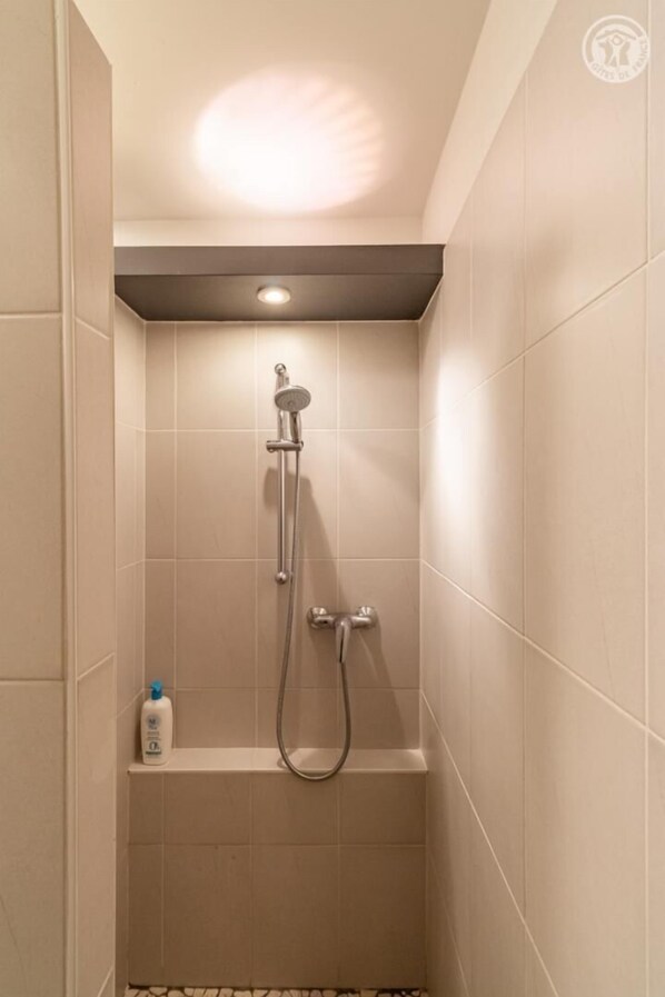 Shower, hair dryer