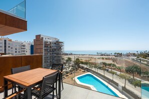 Outdoor dining - Apartment 'Adhara 053' with Sea View, Wi-Fi and Air Conditioning (Torre del Mar)