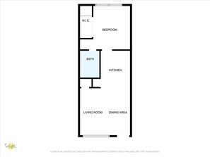Un plan d’étage indiquant les différentes pièces : dressing, chambre, salle de bain, cuisine, salon et salle à manger.