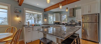Wild ocean views, wrap-a-round deck, hot tub, expansive grounds with shared picnic tables