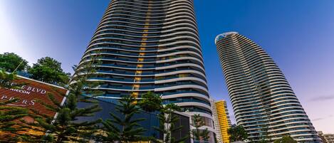 Front of property – evening/night