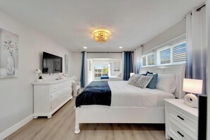 3 soverom, strykejern/-brett, reiseseng for barn og wi-fi (inkludert)