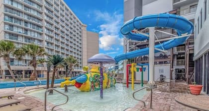 Beach'n 1BR Ocean Front Condo Arcades Fireplace