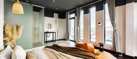 Quarto casal luxo, vista para a montanha | Quartos à prova de som, Wi-Fi de cortesia