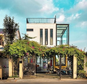 Voorkant van accommodatie