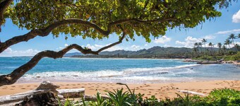 Trade Wind Breeze, Wailua Bay View 2br 2ba Sleeps 2-6. Guest Room 2 Twins/King