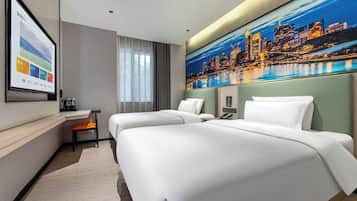 Senior Room, 2 Double Beds, Ensuite | Premium bedding, down comforters, iron/ironing board, free WiFi