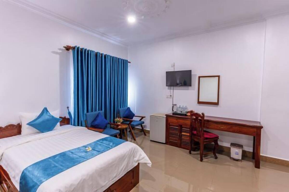 1 slaapkamer, een kluis op de kamer, een bureau, gratis wifi